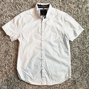 Denim & Flower Red, White & Blue Short Sleeve Button Down